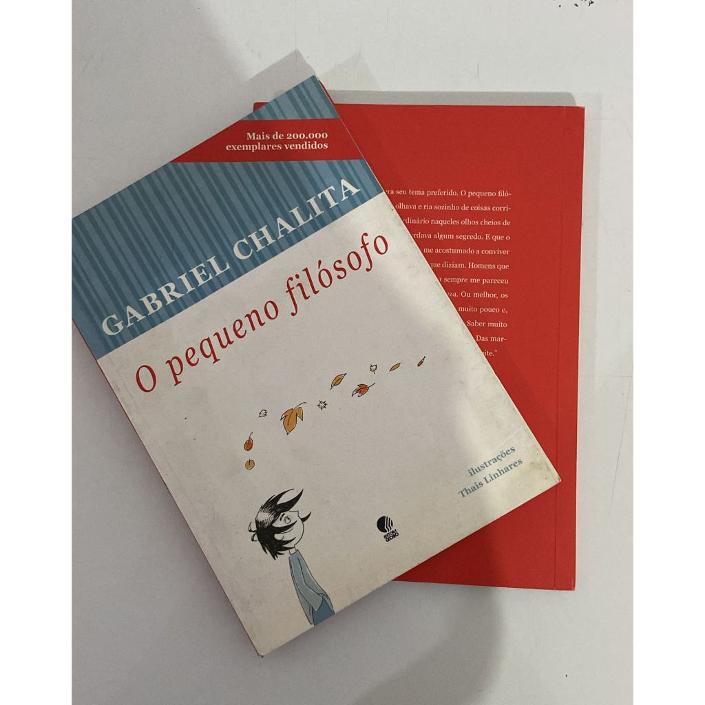 O pequeno filósofo - Gabriel Chalita- Editora Globo Livro infantil