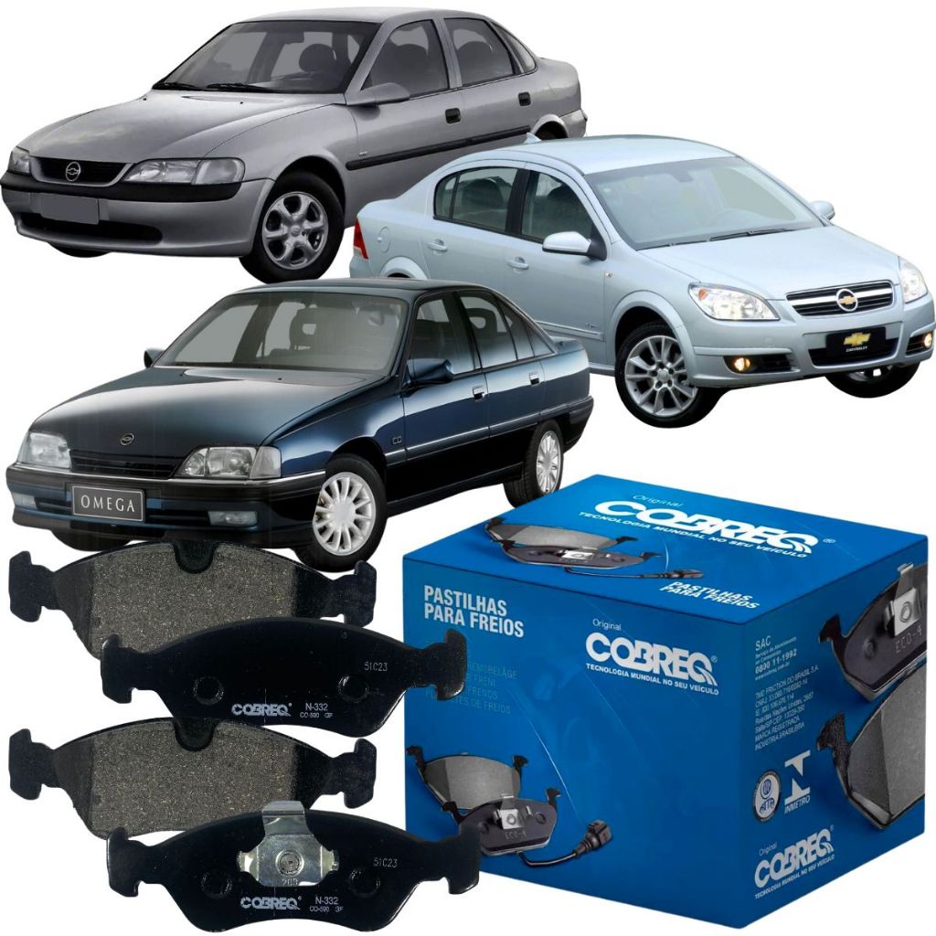 Jogo 04 Pastilha De Freio Original Cobreq Gm Omega Suprema Vectra - Spare Parts and Accessories for Vehicles