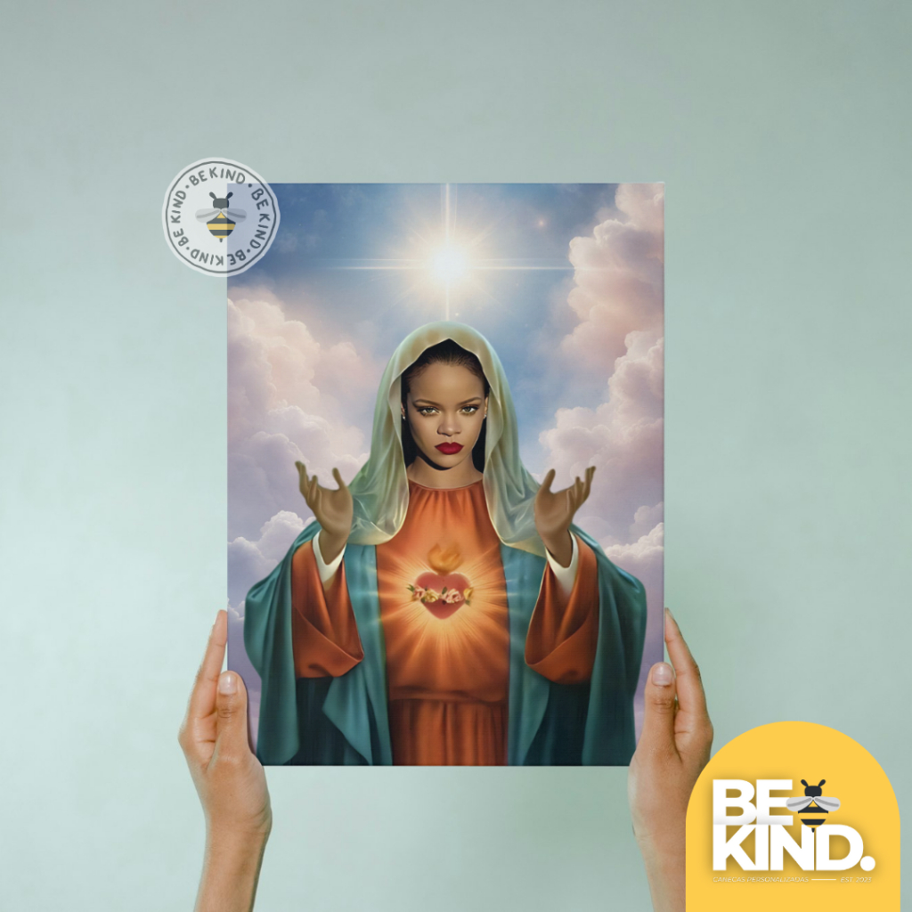 Placa Decorativa em MDF Personalizada Artistas Santas/os - Cultura Pop | be kind.
