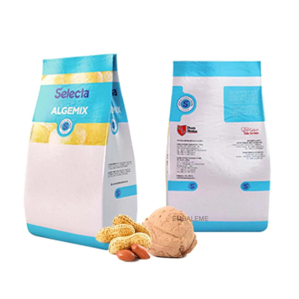 Base Sorvete Algemix Amendoim 1kg Selecta Geladinho Sorvete