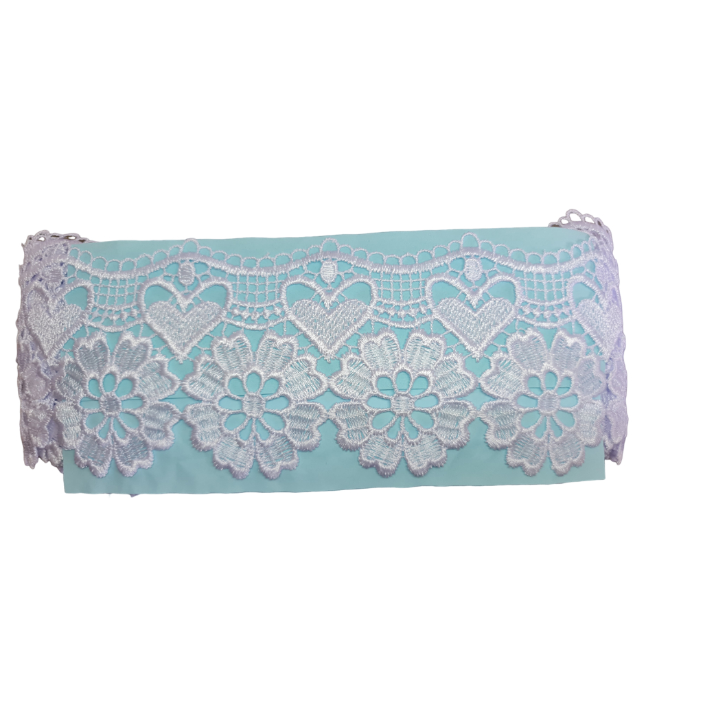 Renda Gripir Branca Modelo Diferenciado e Delicado YL204 em Oferta na Shopee