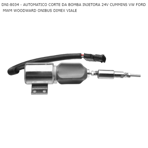 AUTOMATICO CORTE DA BOMBA INJETORA 24V CUMMINS VW FORD MWM WOODWARD ONIBUS DIMEX VIALE