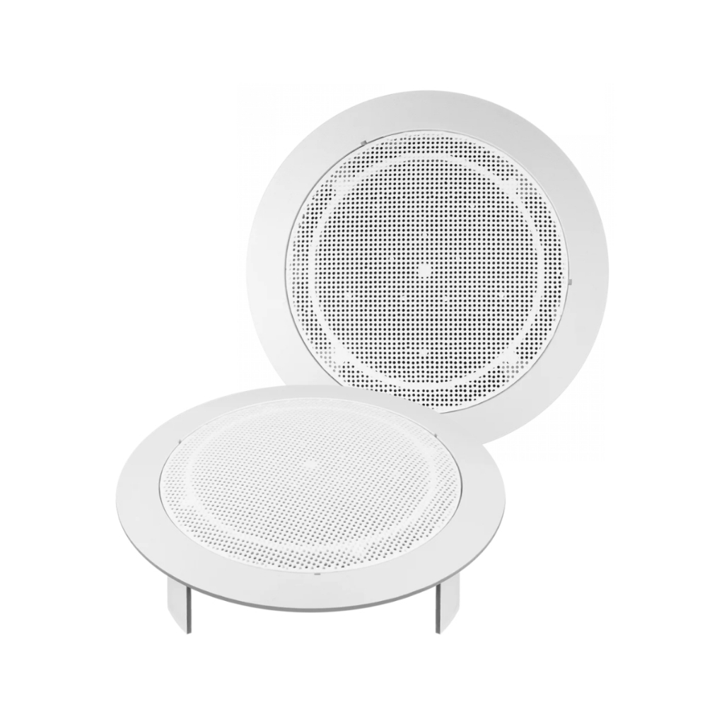 Arandela 6 Polegadas Permak Redonda Com Tela De Plástico Branca