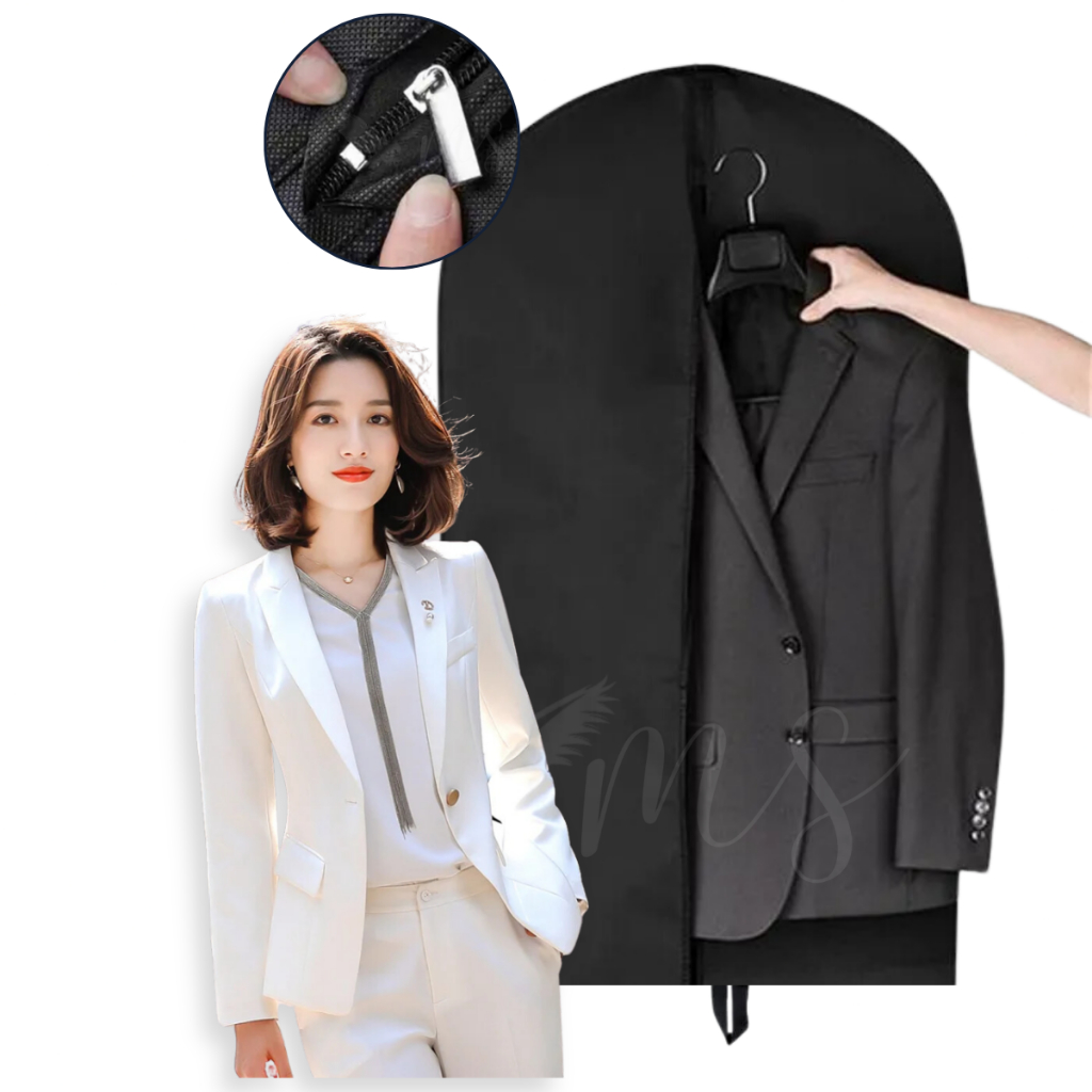 Kit Capas C/3 Protetora Terno E Vestido Roupa C/ Zíper Impermeavel Promoção 60 x 100 cm em Oferta na Shopee