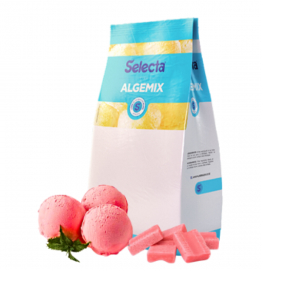 Base para Sorvete Algemix Selecta Sabor Tutti Frutti 1kg – Mistura para Sorvete, Picolé e Geladinho Profissional