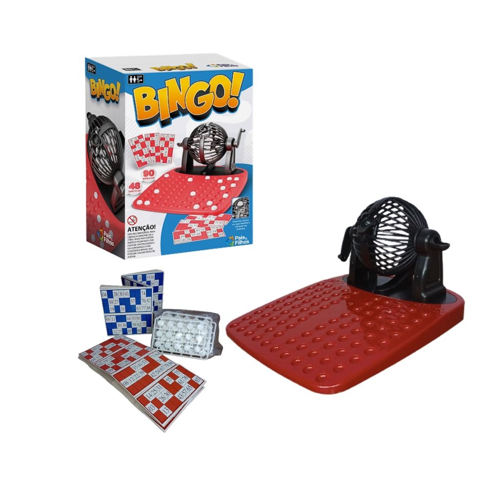 Brinquedo Super Bingo Jogo Infantil Criança Pais e Filhos para Jogar em Família