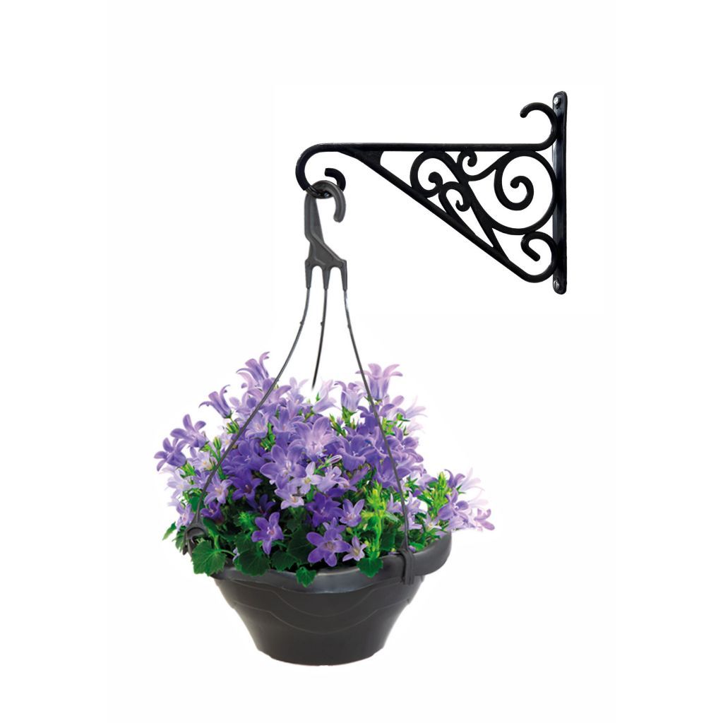 3 Suporte para Pendurar Vasos de Plantas de Plástico para Jardim Suporta 7kg