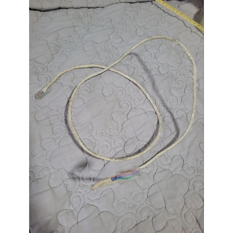 fio de telefone cabo telefônico branco 1,3 m