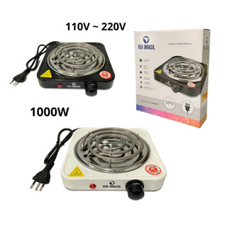 Fogareiro Fogão Elétrico Mesa 1Boca 1000W Portátil Camping 110v 220v Cooktop em Oferta na Shopee