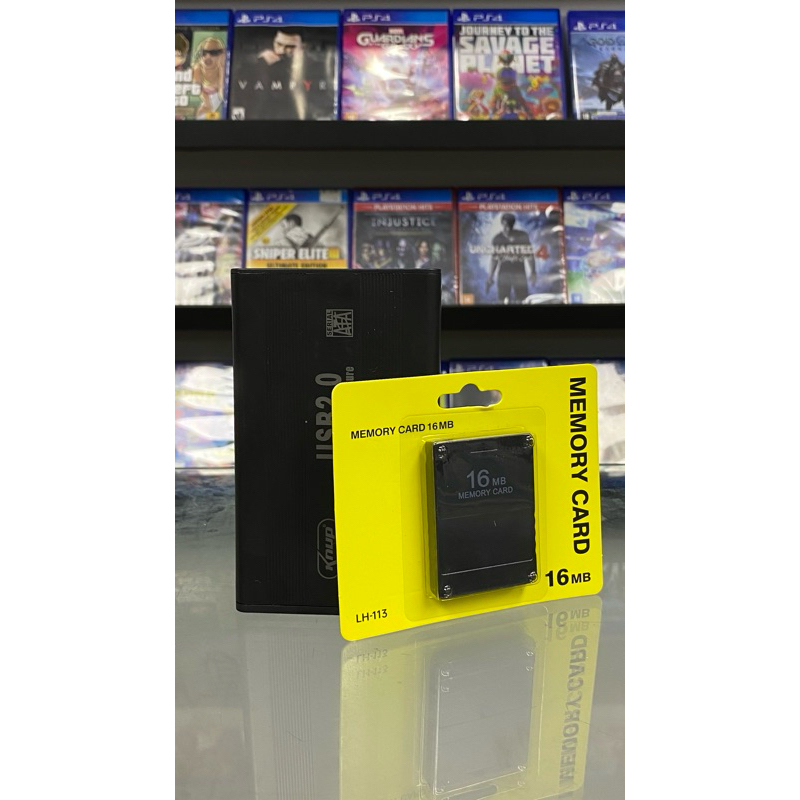 Kit Memory Card OPL + HD com Jogos - Sony 2