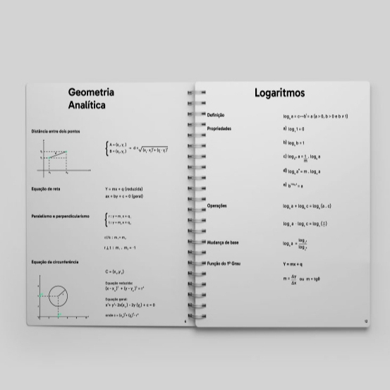 Imagem Apostila Enem Formulário de Matemática para Concursos ENEM UERJ FUVEST UNICAMP