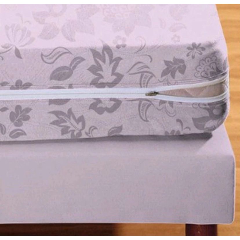 Capa De Colchão Solteiro Com Zíper 100% Poliéster Estampada em Oferta na Shopee