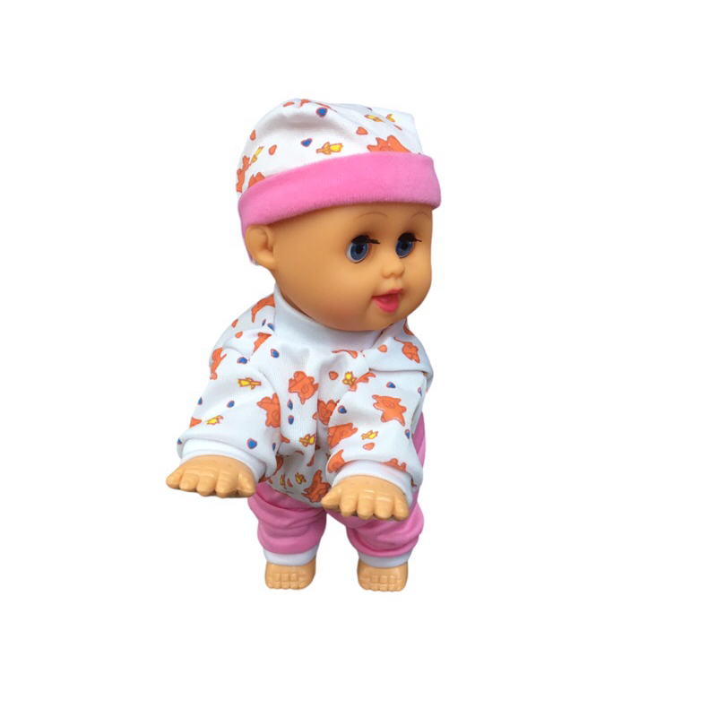Brinquedo Boneca Danca engatinha e fala Sem Cabelo
