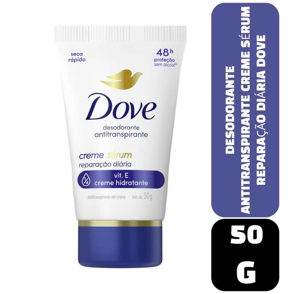 Desodorante Antitranspirante Creme Sérum Dove Reparação Diária 50g
