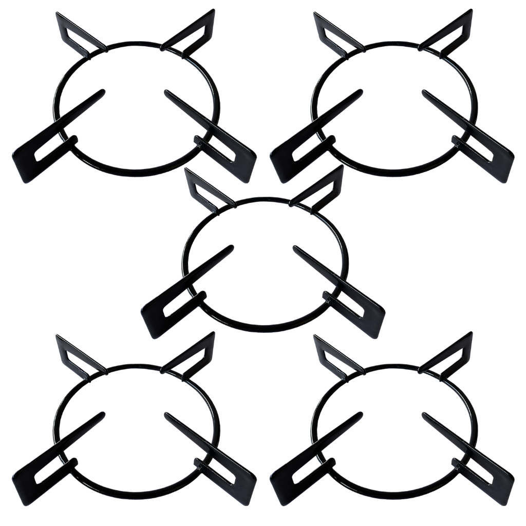 Trempe Grade Grelha Para Fogão Cooktop Chamalux Chamalar Tedge D&D Metal Fornello 5 Peças em Oferta na Shopee