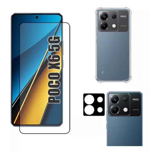 KIT Para Xiaomi Poco X6 5G Película Vidro 3D +Película Câmera 3D em Oferta na Shopee