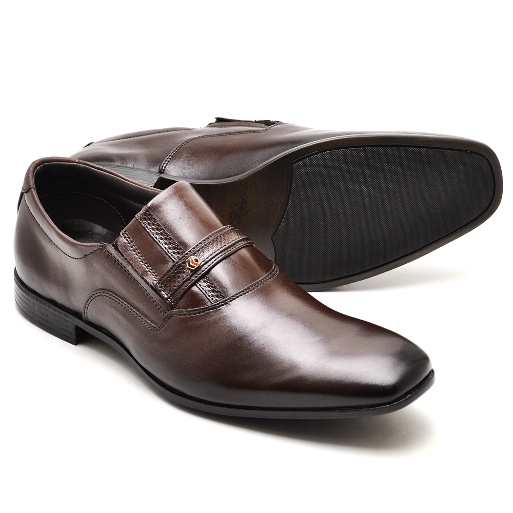 Sapato Social Specs Masculino em Couro Confort