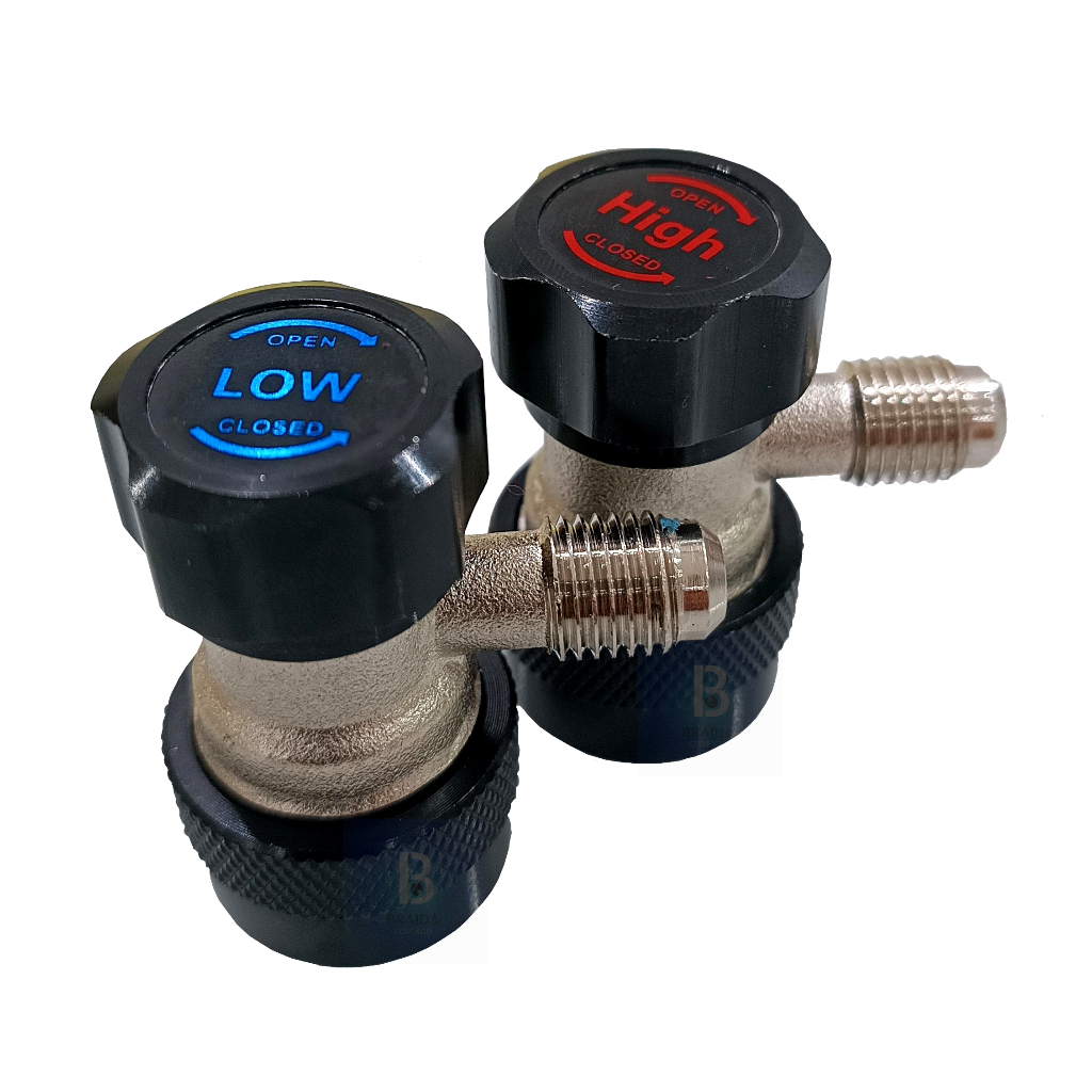 Kit Engates Rápido Baixa E Alta Pressão R134a Ar Condicionado Automotivo Manifold