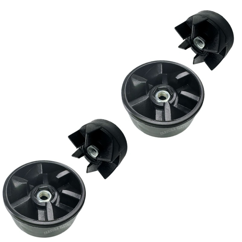Kit C/2 Arraste do Copo e 2 Arraste do Motor para Liquidificador Arno LQ10 LQ11 LQ30 LN30 LN32 LN45 LN48