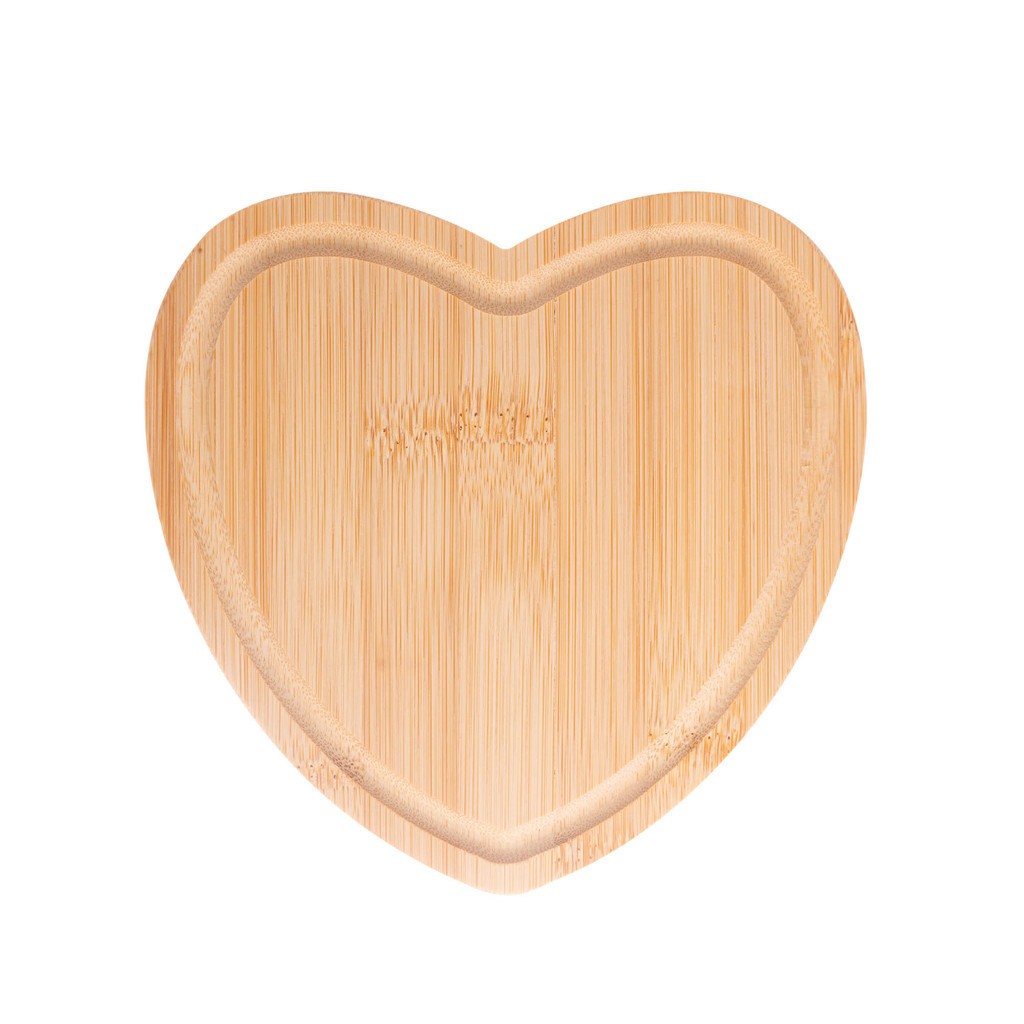 LYOR BANDEJA DE BAMBU HEART 17CM X 16,5CM X 1CM