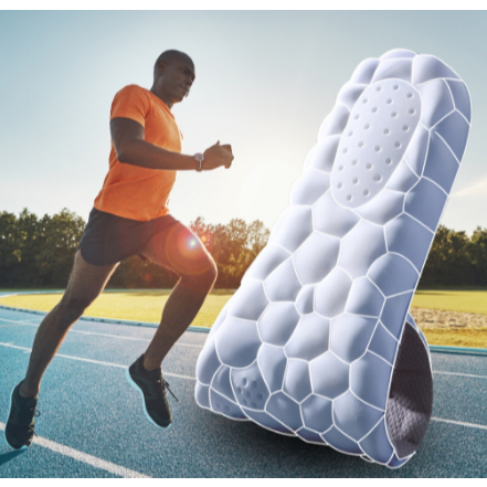 Palmilha 4D Tecnologia Ortopédica Anti Impacto Pronada Alívio Dor Pés Conforto Tênis Sapato Bota Macia Caminhada Corrida em Oferta na Shopee