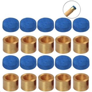 Virola Metal Sola de Couro Azul Apex 11mm Ponta Para Taco De Sinuca Bilhar Snooker Profissional em Oferta na Shopee