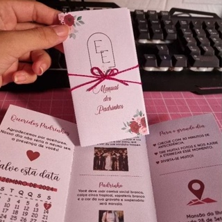 Manual dos Padrinhos 10 UN em Oferta na Shopee