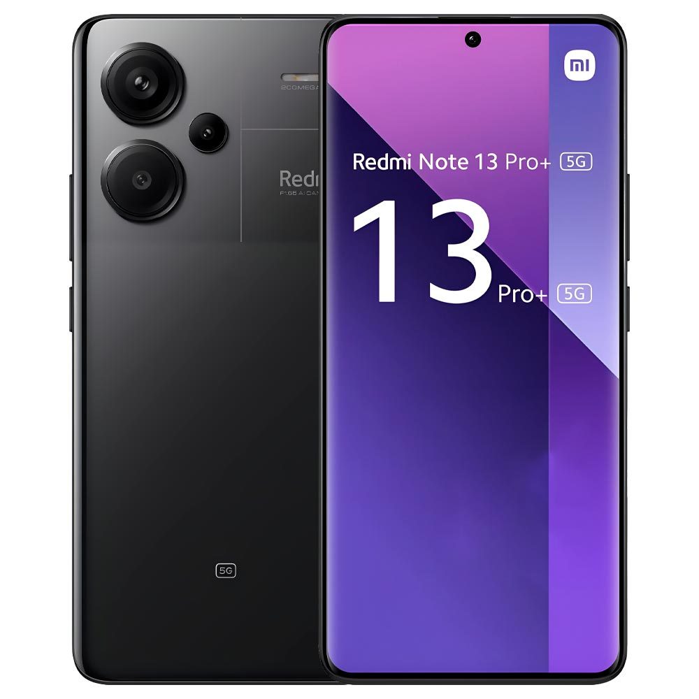 Smartphone Xiaomi Redmi Note 13 Pro + 5G Dual SIM de 512GB / 12GB RAM de 6.67" 200 + 8 + 2MP / 16MP - Midnight Black (Global)