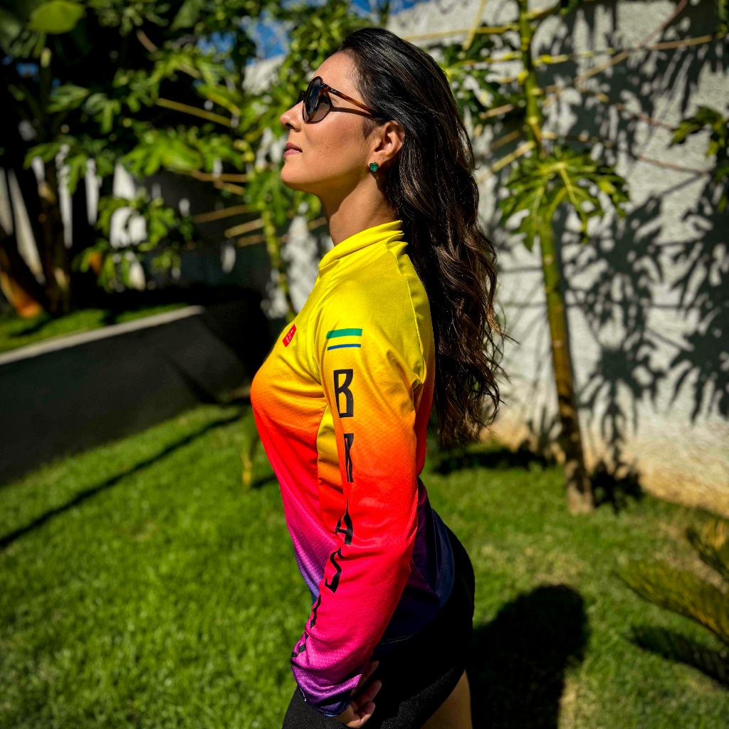 Camisa de Pesca Feminina Escamas, Camisa de Pescaria Capitão Arraia, Blusa de Pesca Proteção Solar