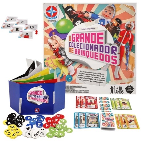 O Grande Colecionador de Brinquedos Jogo de Tabuleiro Estrela Board Game Lacrado Novo Premium Games card carta