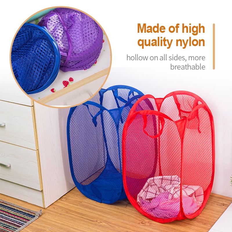 30*30*45 cm Cesto Roupa Cesto Organizador Grande Cesto Para Roupas e Brinquedos Dobrável Furadinho Multiuso Roupa Suja