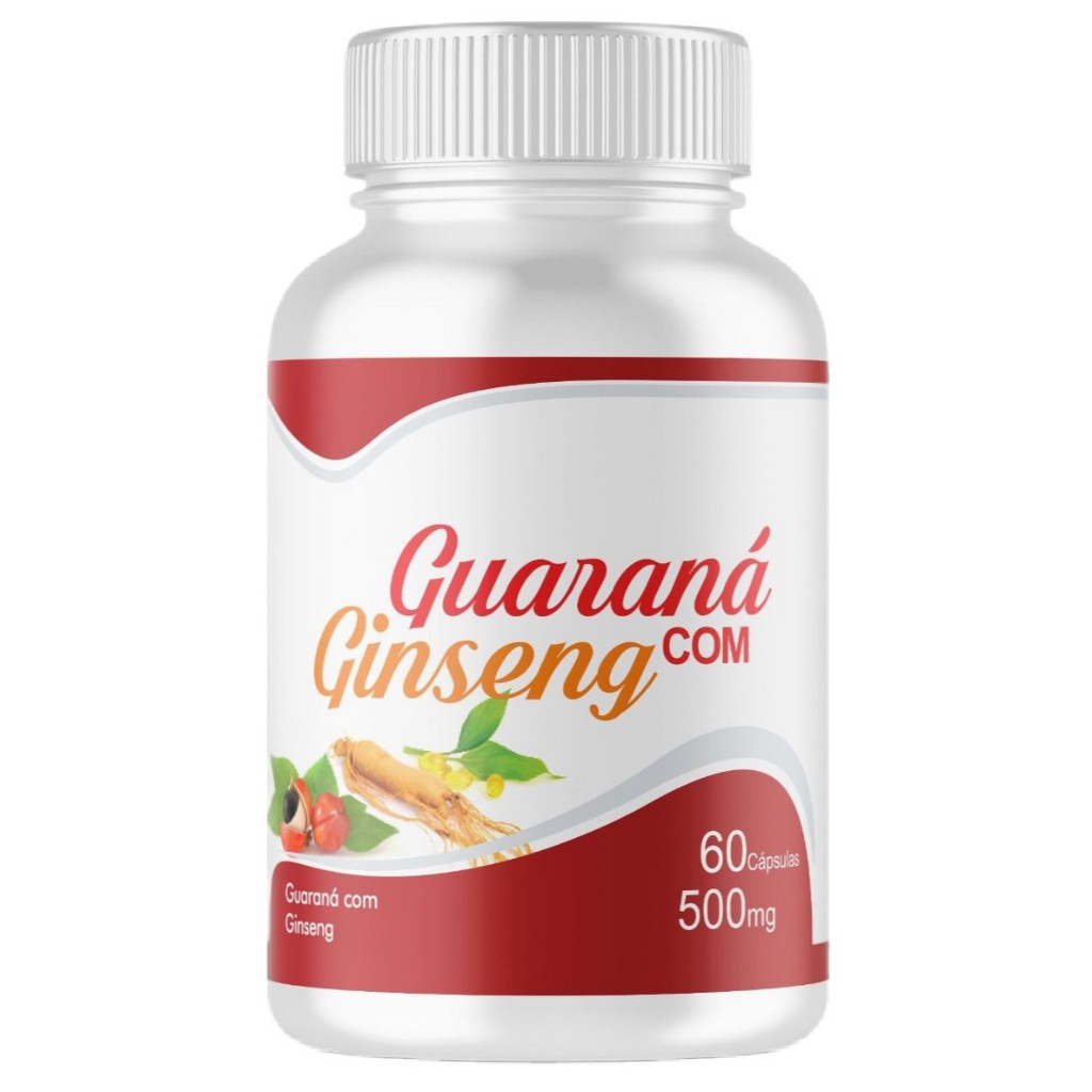 Ginseng Com Guaraná 120 Caps 500mg Original Com Nota Fiscal em Oferta na Shopee
