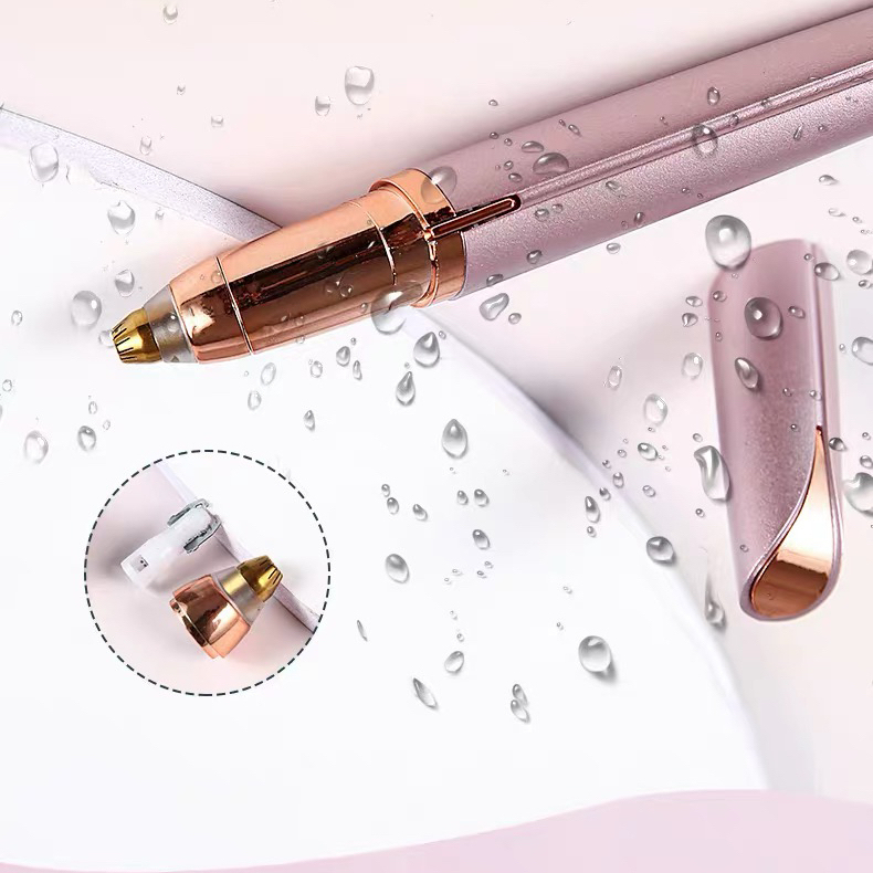 Caneta Depiladora Aparadora De Sobrancelhas Elétrico Recarregável e Portátil Para Nariz, Buçu