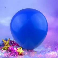 50~250 BALÃO NÚMERO 5 BEXIGA PARA FESTA ANIVERSÁRIO AZUL (CHOCO)