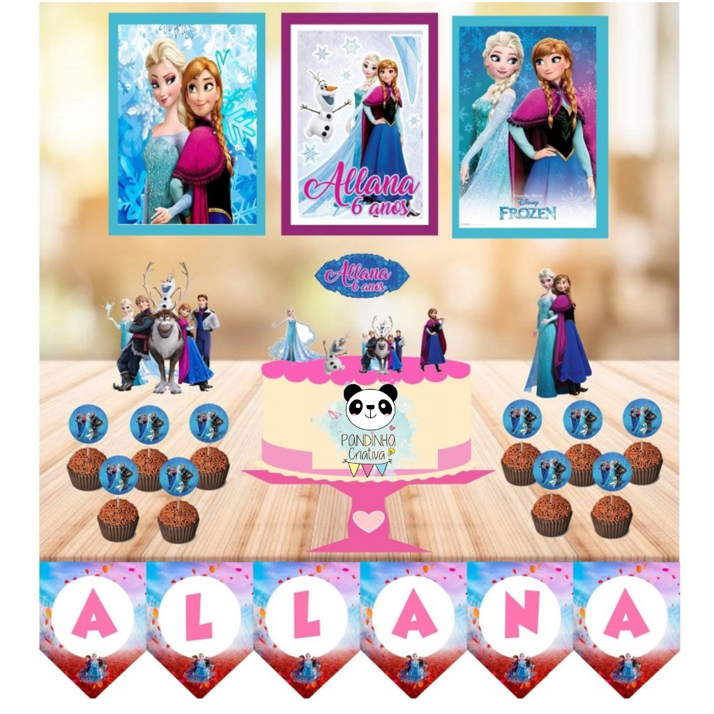 Kit Festa Frozen em Oferta na Shopee
