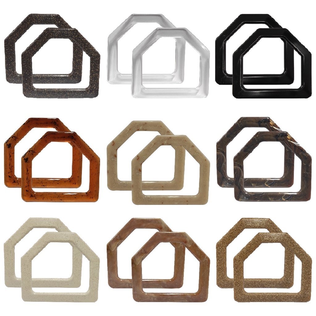 1 ~2 ou 03 PARES de Alças De Resina acrilico CASA para bolsas