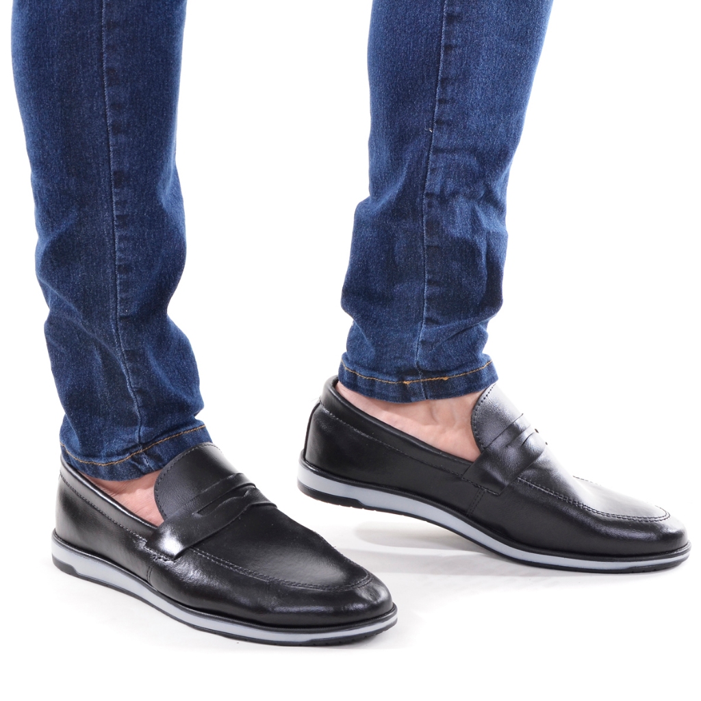 Sapato Mocassim Masculino Couro Ecológico Premium Casual Social esporte fino