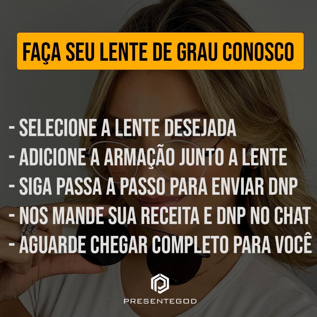 Par Lentes para colocar seu grau completo óculos com hipermetropia miopia astigmatismo PRESENTEGOD