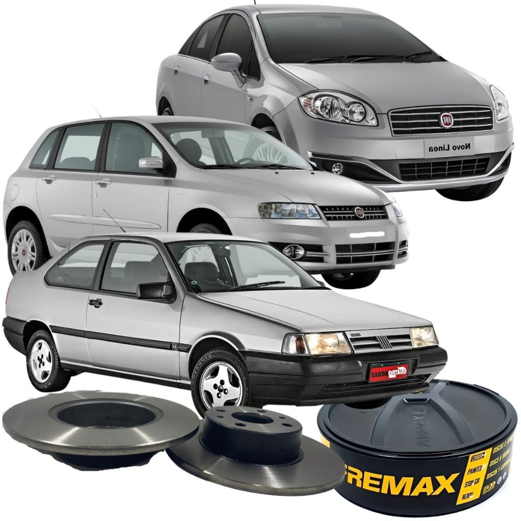Par 02 Disco De Freio Traseiro Solido Fremax  Fiat Punto Bravo Linea Stilo em Oferta na Shopee