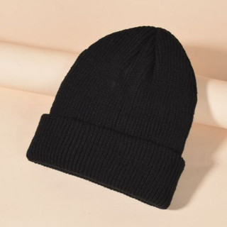 Gorros Touca Adulto Unissex Básica Lã Preta Inverno (monica acessorios)