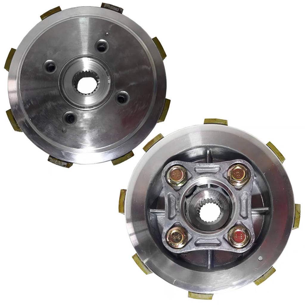 Embreagem Titan 150 Fan 150 Nxr 150 Bros Cg Fan 150 Fan 125 Cubo Platô Disco Kit Completo