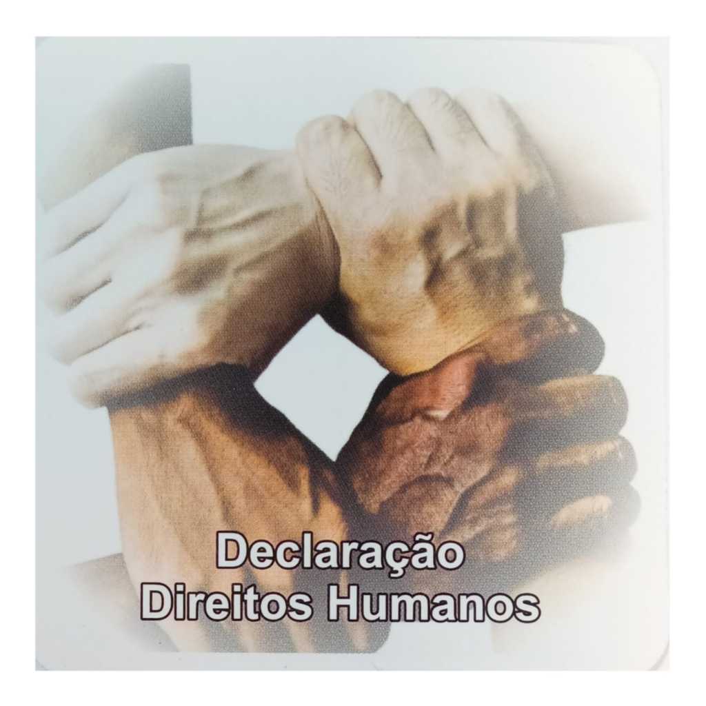 Cartela para moeda 1 real 1998 - Direitos Humanos – organizer