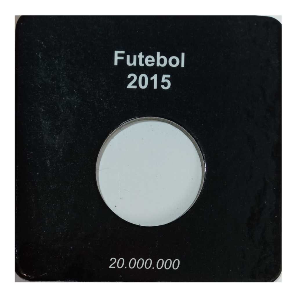 Cartela para moeda 1 real 2015 - Olimpíadas Futebol – organizer