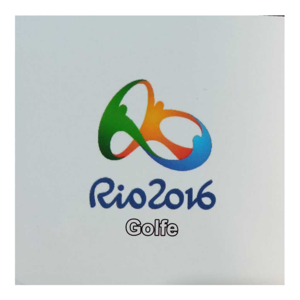 Cartela para moeda 1 real 2014 - Olimpíadas Golfe – organizer