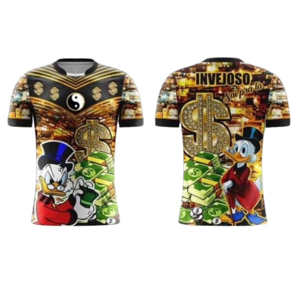 Camiseta/Camisa Arte de Quebrada Tio Patinhas Milionario Mod.02