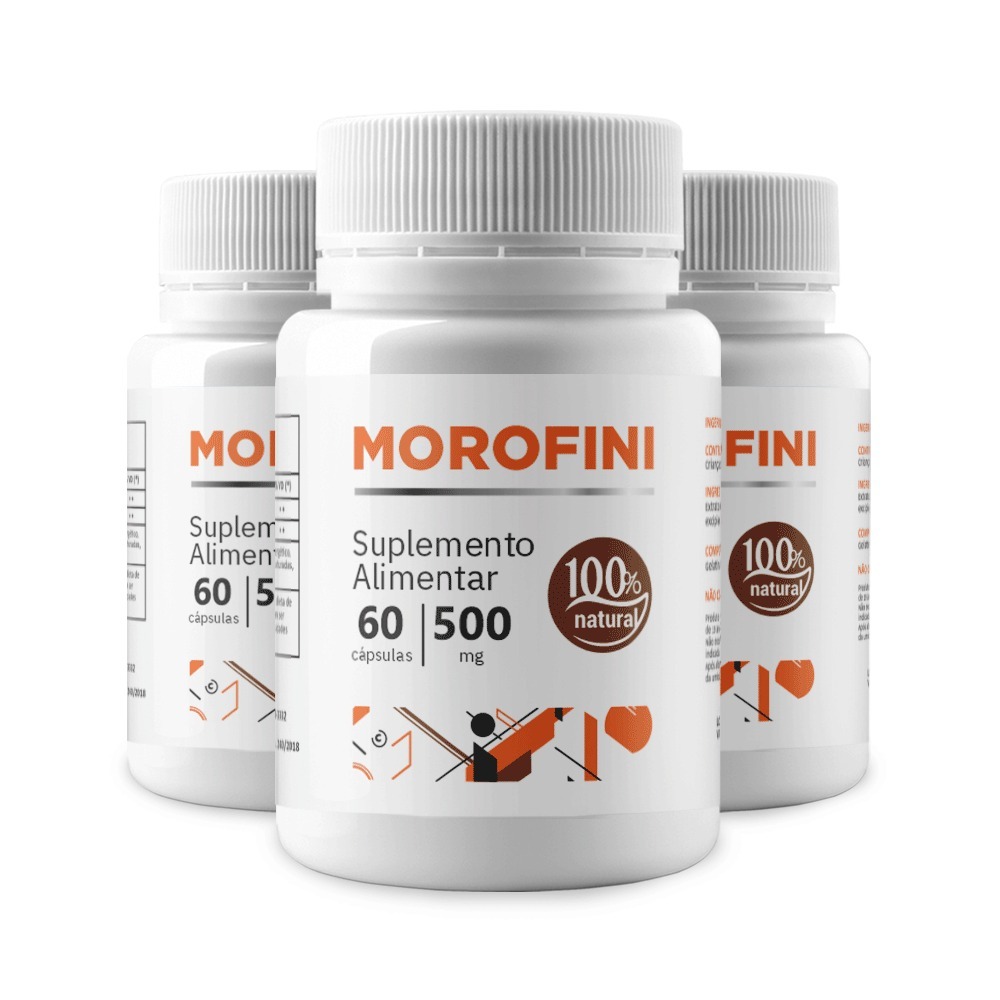 3x Morofini 500mg C/60 cáps cada. em Oferta na Shopee