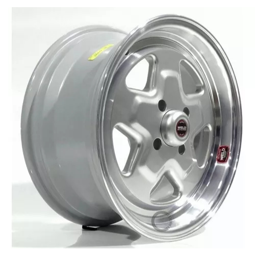 2 Rodas Weld Modelo Pro Star Aro 15 4x100 Tala 7 Prata Borda Diamantada Offset 30mm