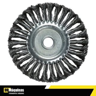 Escova de Aço Para Esmerilhadeira Fio Torcido 125mm - MTX