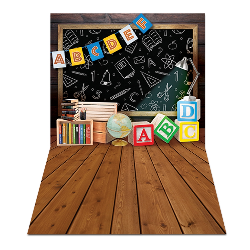 Fundo Fotográfico Volta As Aulas Em Tecido PN-0712 em Oferta na Shopee