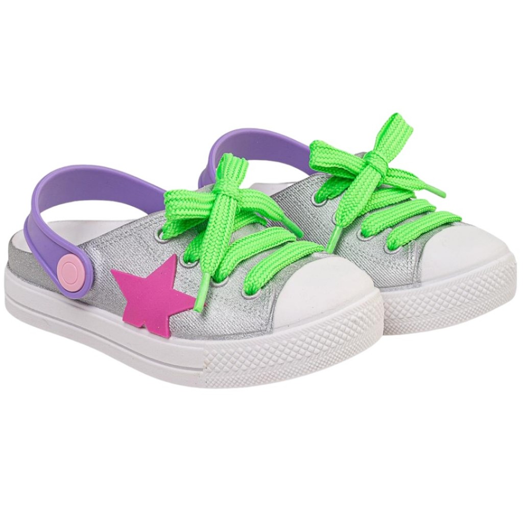 Sandalia Babuch Menina Estrela Fashion  Leve Confortavel Verão